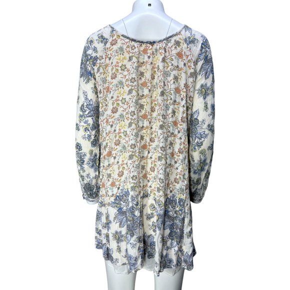 Free People Dress - White and Blue- Lucky Loosey Dress Honeysuckle Combo - Picture 6 of 16